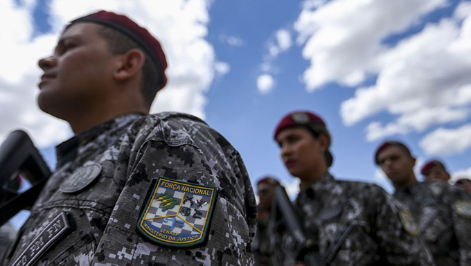    os agentes da Força Nacional que ainda estão no Ceará deixarão de operar nas ruas nesta tarde