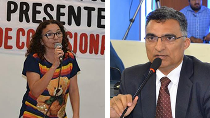   A presidente do Sindicato dos Servidores Municipais de Mossoró, Marleide Cunha, utilizou as redes sociais para criticar o vereador Francisco Carlos (PP), aliado da prefeita Rosalba Ciarlini