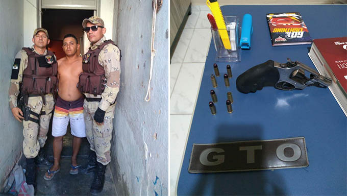   Ao ser capturado pelos policiais militares, Francisco Patrício confessou o crime e entregou a arma aos policiais; Está sendo conduzido para ser ouvido pela Policia Civil