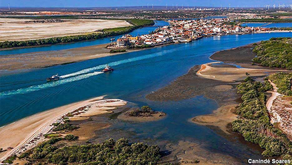   Municípios do Mato Grande anunciam concurso público com quase 300 vagas. (Vista aérea do Município de Guamaré).