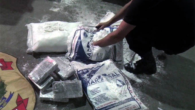 Imagem 1 -  Sacos de sal da Marasal, com a informação de que havia sido moído e embalado em Mossoró-RN