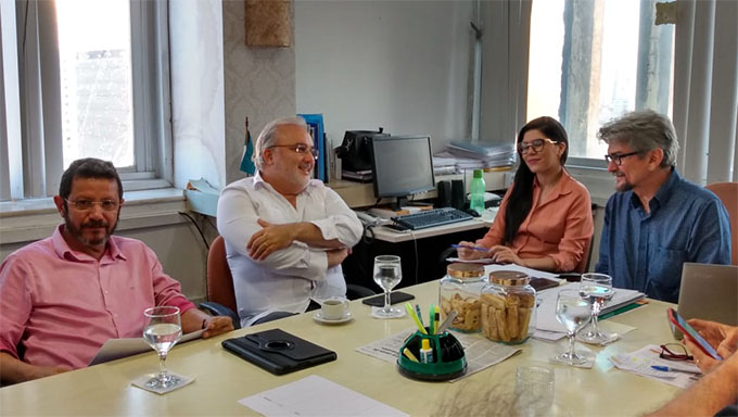   Senador Jean Paul Prates visitou o secretário de Saúde, na SESAP, para discutir apoio ao processo de regionalização da saúde no RN