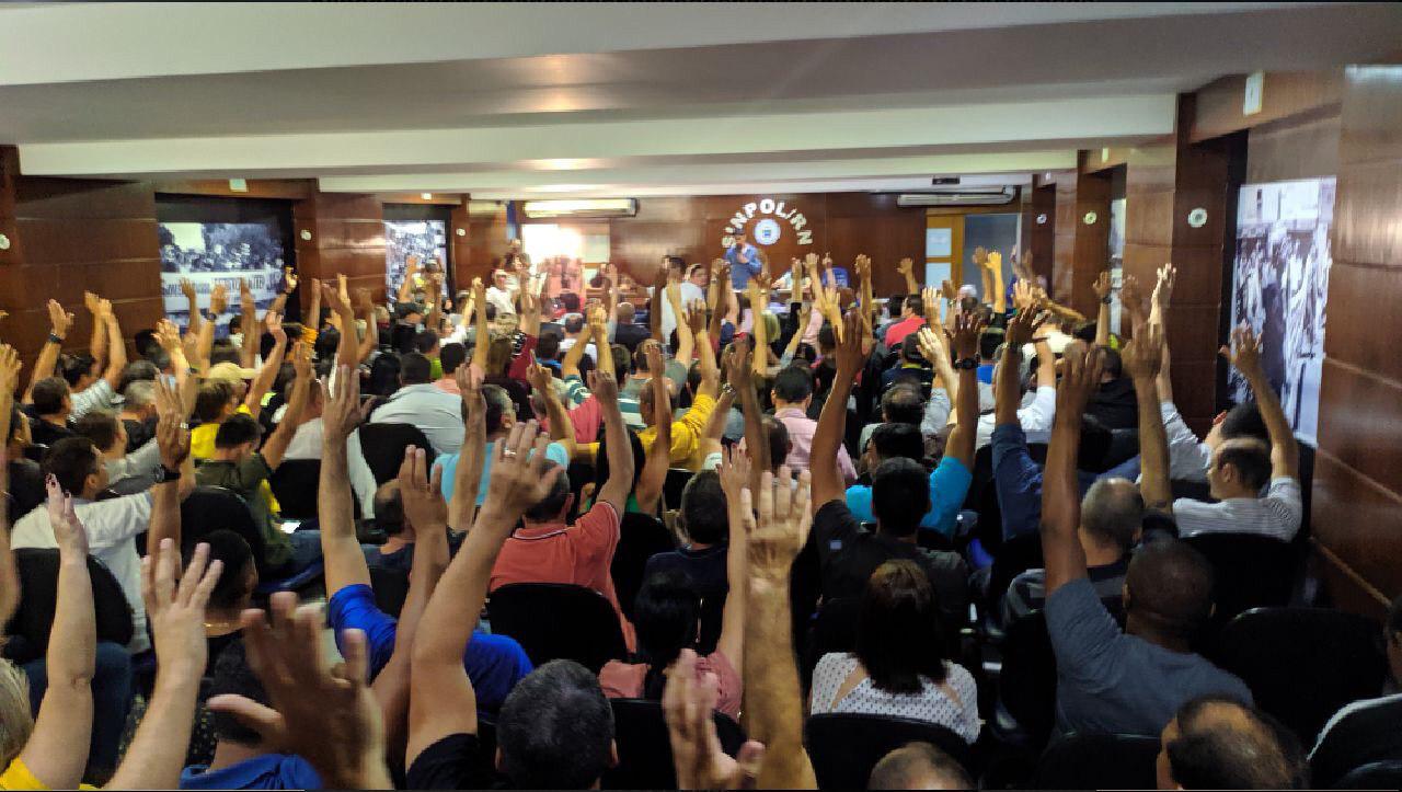   Em assembleia, Policiais Civis aprovam paralisação para o próximo dia 21
