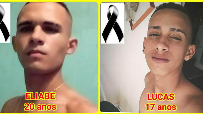   Eliabe Rodrigues da Silva, de 18 anos, e Lucas Celestino de Souza, de 17 anos, que estavam na motoneta, foram arremessados a 20 metros e morreram.