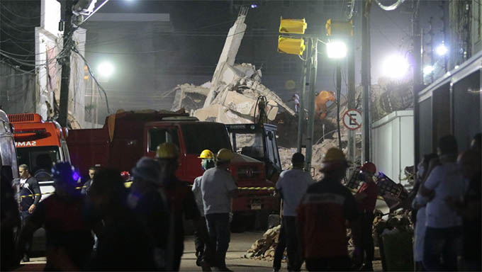   Bombeiros confirmam 6ª vítima do desabamento do Edifício Andréa.