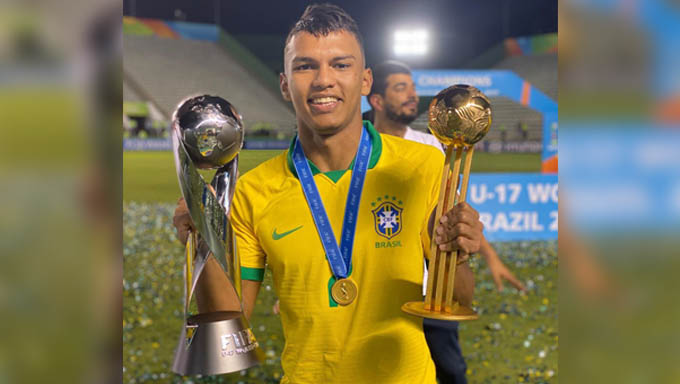    Potiguar Gabriel Veron ganha Bola de Ouro como melhor jogador do Mundial Sub-17