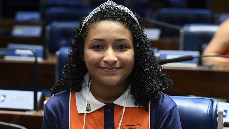   Estudante mossoroense é eleita presidenta da Mesa Diretora do Jovem Senador.
