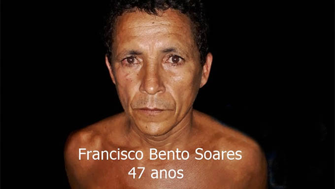 Imagem 1 -  Francisco Bento foi preso em flagrante e confessou o crime em video gravado pelos moradores da comunidade de Arapuá