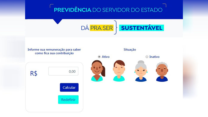   Calculadora simula impacto real para o servidor do RN após reforma da previdência. A ferramenta faz parte das estratégias do Governo para dar transparência ao processo de discussão da reforma e deixar o funcionalismo público estadual devidamente esclarecido do real efeito da proposta de reforma da previdência estadual. 