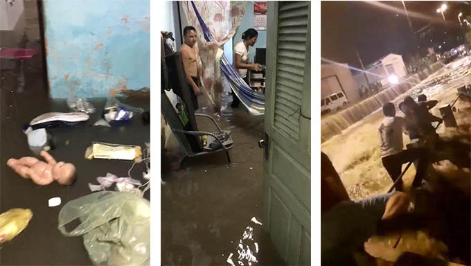   Enxurrada inundou centenas de casas em vários bairros de Mossoró em função de uma chuva de 101 milímetros na tarde noite deste sábado, dia 29 de fevereiro de 2020