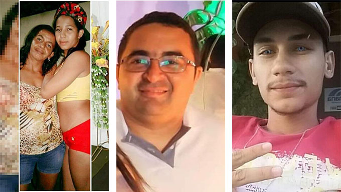   Dona de casa e a filha, em Mossoró, o segurança conhecido por Junior, em Caicó, e Tercio, em Carnaubais, foram assassinados a tiros neste domingo, 17. No caso do duplo homicídio em Mossoró, a Policia teria sido informado do nome do assassino