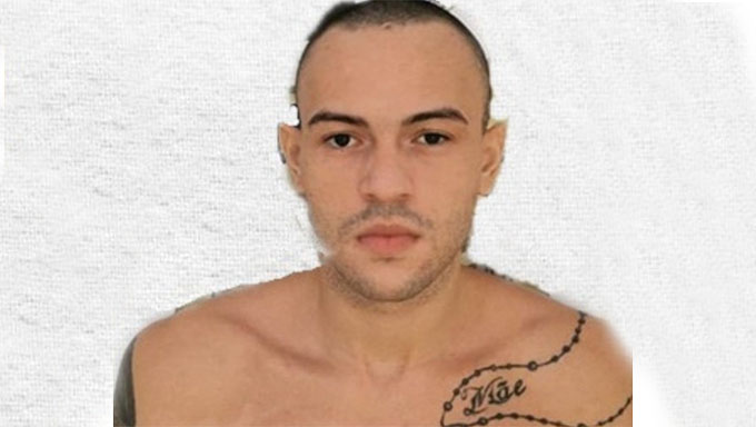   Bruno Pirado atirou na PM quando estava sendo realizado buscas pelos assaltantes que atiraram na cabeça do cabo PM Francisco Marcolino Sobrinho, o deixando em estado muito grave na UTI do Hospital Regional Tarcísio Maia, nesta quinta-feira, 8