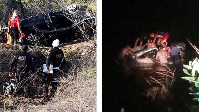 Imagem 1 -  O primeiro acidente aconteceu na RN-12, de acesso a cidade de Grossos. O veículo BMW capotou no acostamento da rodovia, matando o engenheiro Alex Sousa Lopes, de 36 anos. O segundo aconteceu em Tenente Ananias, matando André Alves; Os dois casos serão investigados pela Polícia Civil