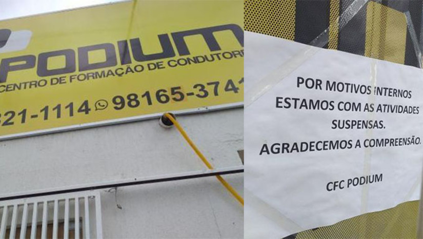 Imagem 1 - Crislaine Maia escreveu: “simplesmente fechou as portas sem dar nenhuma explicação a nós alunos. Ao MH, os diretores da Podium disseram que foram injustamente suspensos por 30 dias, que já acionaram a Justiça e que estão garantindo todos os direitos dos alunos. Asseguram estão com tudo pronto para retornar as atividades. Imagem 1 - Crislaine Maia escreveu: “simplesmente fechou as portas sem dar nenhuma explicação a nós alunos. Ao MH, os diretores da Podium disseram que foram injustamente suspensos por 30 dias, que já acionaram a Justiça e que estão garantindo todos os direitos dos alunos. Asseguram estão com tudo pronto para retornar as atividades.