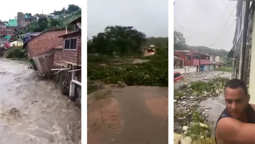 Imagem 1 -  Governo Federal envia equipes de três ministério e as Forças Armadas para ajudar as famílias vítimas das enchentes em Recife e regiões próximas; Previsão é de mais chuvas neste domingo, dia 29