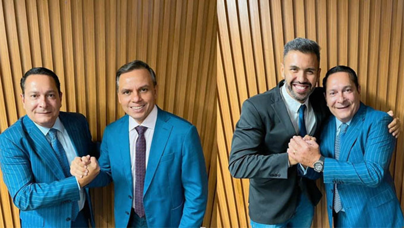 Imagem 1 -  O PSDB construído a tantas mãos, é proporcionalmente o maior do Brasil e a legenda que mais cresceu no Rio Grande do Norte. E a alegria é maior em saber que cada um que está chegando pensa como todos nós, que a política é um instrumento para o bem comum”, disse Ezequiel Ferreira, presidente estadual da sigla, ao receber Aldo Clemente e Hebert Sena no partido