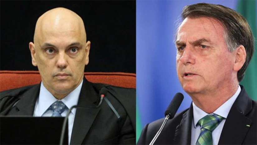 Imagem 1 -  Moraes rejeita pedido da PGR para arquivar inquérito contra Bolsonaro. A vice-procuradora-geral da República, Lindôra Araújo,  havia pedido o arquivamento do Inquérito (INQ) 4878, que apura o vazamento, pelo presidente da República, Jair Bolsonaro, de dados sigilosos relativos a inquérito conduzido pela Polícia Federal envolvendo as urnas eletrônicas. Segundo o ministro do STF, o Ministério Público não tem poder para impedir o prosseguimento de uma investigação policial que não foi requisitada pelo próprio órgão. 