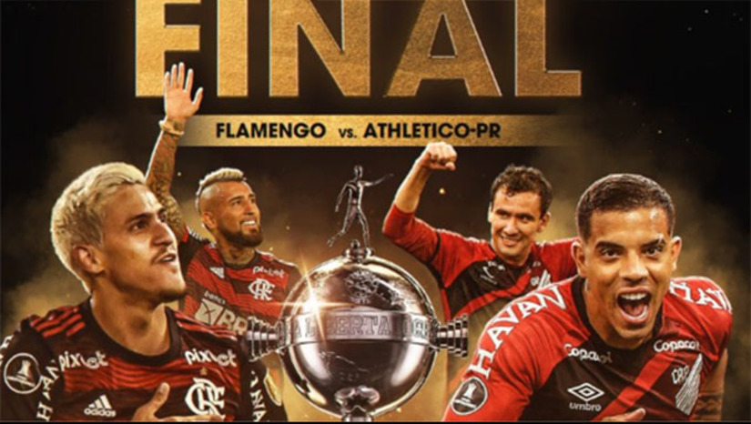 Imagem 1 - Flamengo e Athletico Paranaense se enfrentam no estádio Monumental de Guayaquil, dia 29 de novembro, às 17h, pela grande final da Copa Libertadores da América 2022, movimentando as principais casas de apostas do mundo, entre elas a EOS Apostas.. A poucos dias da partida, o grande favorito já foi revelado. Imagem 1 - Flamengo e Athletico Paranaense se enfrentam no estádio Monumental de Guayaquil, dia 29 de novembro, às 17h, pela grande final da Copa Libertadores da América 2022, movimentando as principais casas de apostas do mundo, entre elas a EOS Apostas.. A poucos dias da partida, o grande favorito já foi revelado.