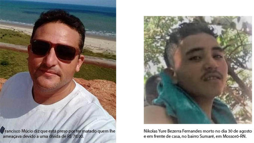 Imagem 1 - Francisco Múcio assegura que não é bandido e que se fosse, certamente não teria sido preso, como de costume ocorre com bandido. Diz que estava sendo ameaçado pela vítima Nikolas Fernandes devido a uma dívida de R$ 70,00. Mostra com documentos que tem emprego, residência fixa, quatro filhos menores e não fugiu do distrito da culpa. “Estou preocupado com a integridade física dele na prisão, pois sabemos o que acontece com quem mexe com pessoas envolvidas”, destaca o advogado Eduardo Sousa, que defende os interesses de Francisco Múcio. Imagem 1 - Francisco Múcio assegura que não é bandido e que se fosse, certamente não teria sido preso, como de costume ocorre com bandido. Diz que estava sendo ameaçado pela vítima Nikolas Fernandes devido a uma dívida de R$ 70,00. Mostra com documentos que tem emprego, residência fixa, quatro filhos menores e não fugiu do distrito da culpa. “Estou preocupado com a integridade física dele na prisão, pois sabemos o que acontece com quem mexe com pessoas envolvidas”, destaca o advogado Eduardo Sousa, que defende os interesses de Francisco Múcio.