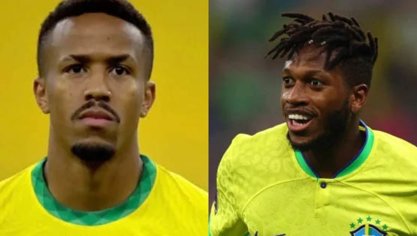 Imagem 1 - Brasil enfrenta a Suíça com Éder Militão e Fred entre os titulares nesta segunda. A partida, que vale classificação para as oitavas de final da copa do mundo do Catar, começa logo mais, às 13h, no Estádio 974. Com Danilo e Neymar lesionados e fora da fase de grupos, o técnico Tite confirmou Militão e Fred, para substituírem os jogadores. Com isso, além dos dois, a Seleção Brasileira entra em campo com Alisson; Marquinhos, Thiago Silva e Alex Sandro; Casemiro e Lucas Paquetá; Raphinha, Vinícius Júnior e Richarlison. Imagem 1 - Brasil enfrenta a Suíça com Éder Militão e Fred entre os titulares nesta segunda. A partida, que vale classificação para as oitavas de final da copa do mundo do Catar, começa logo mais, às 13h, no Estádio 974. Com Danilo e Neymar lesionados e fora da fase de grupos, o técnico Tite confirmou Militão e Fred, para substituírem os jogadores. Com isso, além dos dois, a Seleção Brasileira entra em campo com Alisson; Marquinhos, Thiago Silva e Alex Sandro; Casemiro e Lucas Paquetá; Raphinha, Vinícius Júnior e Richarlison.