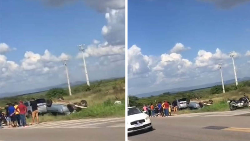 Imagem 1 - Colisão frontal deixa um jovem de 21 anos morto na BR 405, trecho de acesso a Marcelino Vieira. O caso aconteceu na tarde desta segunda-feira (23). Jefferson Thiago de Oliveira Lima era morador de Pau dos Ferros e voltava à cidade em um veículo tipo celta, vindo da direção de Rafael Fernandes. No trecho de acesso à cidade de Marcelino Vieira, o condutor de uma Hilux, que seguia no sentido contrário, teria tentado fazer uma conversão e acabou colidindo frontalmente com o celta. Jefferson ficou preso às ferragens e acabou não resistindo. De acordo com o comandante do Corpo de Bombeiros de Pau dos Ferros, 2º Tenente Paiva, quando as guarnições de Salvamento e de Combate a Incêndio chegaram ao local, a vítima já estava sem vida. O condutor da Hilux fugiu do local sem prestar socorro à vítima e ainda não foi identificado. Imagem 1 - Colisão frontal deixa um jovem de 21 anos morto na BR 405, trecho de acesso a Marcelino Vieira. O caso aconteceu na tarde desta segunda-feira (23). Jefferson Thiago de Oliveira Lima era morador de Pau dos Ferros e voltava à cidade em um veículo tipo celta, vindo da direção de Rafael Fernandes. No trecho de acesso à cidade de Marcelino Vieira, o condutor de uma Hilux, que seguia no sentido contrário, teria tentado fazer uma conversão e acabou colidindo frontalmente com o celta. Jefferson ficou preso às ferragens e acabou não resistindo. De acordo com o comandante do Corpo de Bombeiros de Pau dos Ferros, 2º Tenente Paiva, quando as guarnições de Salvamento e de Combate a Incêndio chegaram ao local, a vítima já estava sem vida. O condutor da Hilux fugiu do local sem prestar socorro à vítima e ainda não foi identificado.
