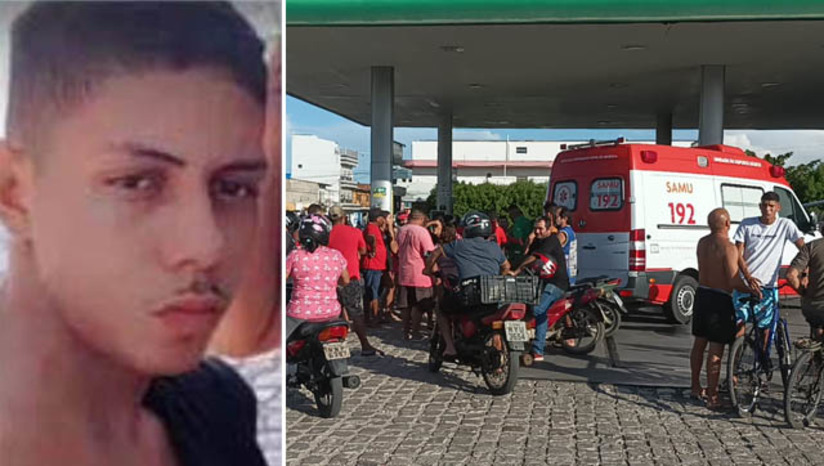Imagem 1 - Suspeito de matar por engano frentista de posto é preso pela DHM em Mossoró. O caso aconteceu no dia 12 de novembro de 2022. Carlos Williame Silva dos Santos, de 18 anos, estava trabalhando em um posto de combustíveis, localizado no Alto da Conceição, quando foi atingido por uma bala perdida. O suspeito preso nesta terça-feira (24), tentou matar outros dois homens que estavam em uma oficina ao lado do posto, mas acabou acertando e matando o frentista. O homem, identificado apenas pelas iniciais A.A.D.S, de 21 anos, foi ouvido na delegacia de homicídios e encaminhado para o sistema prisional. As investigações continuam com o objetivo de identificar, localizar e prender o segundo suspeito envolvido, responsável por pilotar o veículo usado no crime. Imagem 1 - Suspeito de matar por engano frentista de posto é preso pela DHM em Mossoró. O caso aconteceu no dia 12 de novembro de 2022. Carlos Williame Silva dos Santos, de 18 anos, estava trabalhando em um posto de combustíveis, localizado no Alto da Conceição, quando foi atingido por uma bala perdida. O suspeito preso nesta terça-feira (24), tentou matar outros dois homens que estavam em uma oficina ao lado do posto, mas acabou acertando e matando o frentista. O homem, identificado apenas pelas iniciais A.A.D.S, de 21 anos, foi ouvido na delegacia de homicídios e encaminhado para o sistema prisional. As investigações continuam com o objetivo de identificar, localizar e prender o segundo suspeito envolvido, responsável por pilotar o veículo usado no crime.