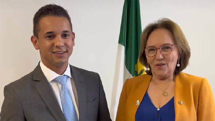 Imagem 1 -  A pedido do prefeito Allyson Bezerra, com quem conversou nesta quarta-feira, dia 8, em Brasília, Zenaide Maia, que é médica, disse que vai destinar recursos para que todos os postos de saúde e UBS de Mossoró sejam prédios próprios e de qualidade. Serão mais de R$ 5 milhões de reais em obras para a saúde de Mossoró para construir 10 postos de saúde e 3 UBS na Zona Urbana e Rural do município de Mossoró. O prefeito Allyson Bezerra destacou que já lançou no Diário Oficial do Município a licitação para construir a Unidade Básica de Saúde, com investimento de R$ 1 milhão, na região do bairro Sumaré.