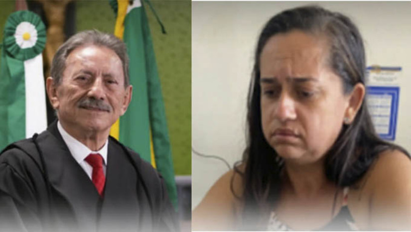 Imagem 1 -  Elisama Cléssia da Silva, que trabalha como babá de um casal amigo do desembargador, foi presa pela Polícia Militar na manhã desta terça-feira, 21, e entregue a Polícia Civil de Alexandria-RN. Ela confessou o crime e teve a prisão preventiva decretada pelo juiz de plantão de Pau dos Ferros. O grupo criminoso, a qual a doméstica confessou fazer parte, planejava fazer um arrastão na casa do desembargador e fugir levando refém.