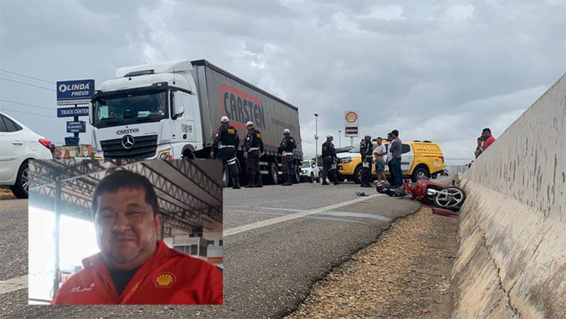 Imagem 1 - Frentista morre em acidente de trânsito próximo a rodoviária de Mossoró, na BR-304. Antônio Marcos dos Santos saída do posto onde trabalhava, no final da manhã desta quarta-feira (15), quando atravessou a BR em sua motoneta e acabou sendo colhido por um carro tipo Pajero, que seguia na via, sentido Abolições/Sumaré. O condutor do carro contou à reportagem do MOSSORÓ HOJE que o motociclista atravessou a pista de vez e que ele ainda chegou a frear, mas acabou colidindo na traseira da vítima. O motorista permaneceu no local para prestar socorro à vítima, acionou a polícia e também uma unidade do Samu, que nada pôde fazer, visto que Antônio Marcos já estava em óbito quando a ambulância chegou. Imagem 1 - Frentista morre em acidente de trânsito próximo a rodoviária de Mossoró, na BR-304. Antônio Marcos dos Santos saída do posto onde trabalhava, no final da manhã desta quarta-feira (15), quando atravessou a BR em sua motoneta e acabou sendo colhido por um carro tipo Pajero, que seguia na via, sentido Abolições/Sumaré. O condutor do carro contou à reportagem do MOSSORÓ HOJE que o motociclista atravessou a pista de vez e que ele ainda chegou a frear, mas acabou colidindo na traseira da vítima. O motorista permaneceu no local para prestar socorro à vítima, acionou a polícia e também uma unidade do Samu, que nada pôde fazer, visto que Antônio Marcos já estava em óbito quando a ambulância chegou.