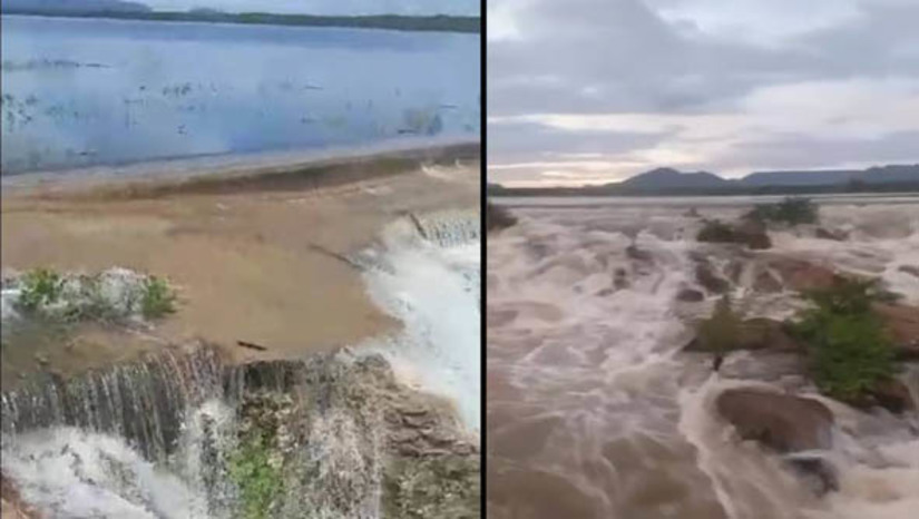 Imagem 1 - Chuvas enchem açudes da região oeste e levam recarga a mananciais do RN. O Relatório do Volume dos Principais Reservatórios Estaduais, divulgado nesta segunda-feira (27), indica que as chuvas que ocorreram em todas as regiões do Rio Grande do Norte no último final de semana encheram barragens e trouxeram recarga à maioria dos açudes do estado. O açude Riacho da Cruz II atingiu 100% da sua capacidade e começou a verter suas águas no último sábado. O manancial possui capacidade para 9.604.200 m³. As águas que saem do reservatório ajudam a aumentar o volume da barragem Santa Cruz do Apodi. Também no sábado, o açude Passagem, localizado em Rodolfo Fernandes, atingiu 100% da sua capacidade. O manancial possui capacidade para 8,27 milhões de metros cúbicos; veja como estão outros reservatórios. Imagem 1 - Chuvas enchem açudes da região oeste e levam recarga a mananciais do RN. O Relatório do Volume dos Principais Reservatórios Estaduais, divulgado nesta segunda-feira (27), indica que as chuvas que ocorreram em todas as regiões do Rio Grande do Norte no último final de semana encheram barragens e trouxeram recarga à maioria dos açudes do estado. O açude Riacho da Cruz II atingiu 100% da sua capacidade e começou a verter suas águas no último sábado. O manancial possui capacidade para 9.604.200 m³. As águas que saem do reservatório ajudam a aumentar o volume da barragem Santa Cruz do Apodi. Também no sábado, o açude Passagem, localizado em Rodolfo Fernandes, atingiu 100% da sua capacidade. O manancial possui capacidade para 8,27 milhões de metros cúbicos; veja como estão outros reservatórios.