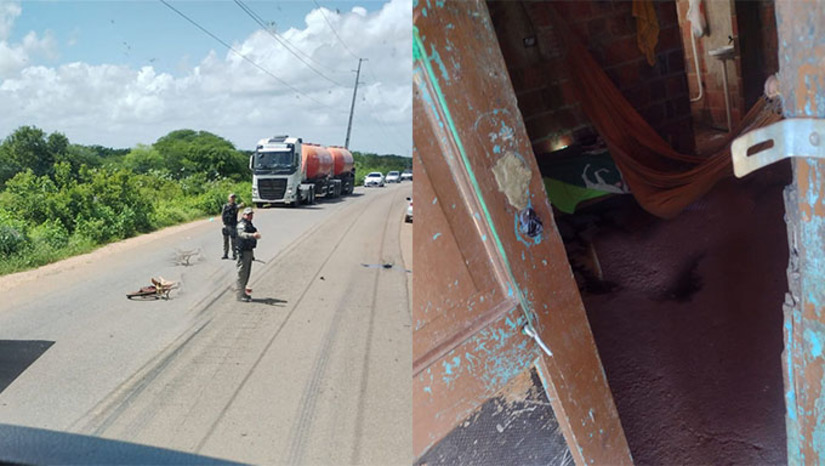 Imagem 1 - A oeste da cidade de Mossoró, Edson Rodrigues, o Peba, foi morto às 10h de sábado, no meio da pista da RN 015. O segundo assassinato aconteceu ao leste da cidade de Mossoró, precisamente no Assentamento Muluguzinho, possivelmente durante a madrugada de domingo, dia 7. A vítima foi Jacson Jailson. Os dois casos não se tem testemunhas. As duas vítimas faziam a função de agricultor. Imagem 1 - A oeste da cidade de Mossoró, Edson Rodrigues, o Peba, foi morto às 10h de sábado, no meio da pista da RN 015. O segundo assassinato aconteceu ao leste da cidade de Mossoró, precisamente no Assentamento Muluguzinho, possivelmente durante a madrugada de domingo, dia 7. A vítima foi Jacson Jailson. Os dois casos não se tem testemunhas. As duas vítimas faziam a função de agricultor.