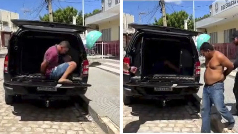 Imagem 1 -  O duplo assassinato aconteceu no final da tarde deste sábado, 24, no assentamento Esperança, zona rural de Upanema-RN, quando quatro homens armados, encapuzados, saíram do mato e começaram a atirar, matando o agricultor Francimar de Melo, de 31 anos, e o menino Mayron de Melo, de 4 anos.  Chamados ao local, policiais militares de Upanema seguiram os rastros dos suspeitos e prenderam 2 dos 4 atiradores em Campo Grande. O delegado Luiz Antônio assinou o flagrante contra Douglas Oliveira, de 25 anos, e Maciel Almeida, de 37 anos. A Polícia Civil trabalha agora para localizar os outros dois suspeitos.