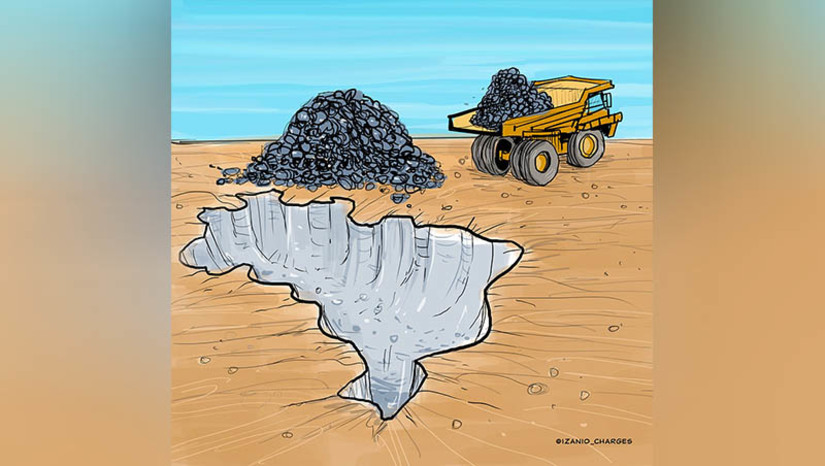 Imagem 1 -  [COLUNA ESPLANADA] O Brasil insiste em ser um grande exportador de minério de ferro bruto, mas enfrenta as quedas nas cotações. Dados do 1º semestre do Instituto Brasileiro de Mineração mostram que o País aumentou o volume do minério exportado em comparação com o 1º semestre de 2022, com 177,2 mil toneladas. Mas o faturamento caiu para 9,8%, para R$ 13 bilhões. Houve uma queda de 15% no preço do minério no Mundo.
