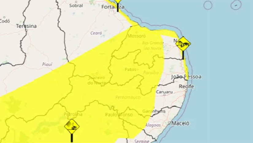 Imagem 1 - Inmet emite alerta de vendaval para Mossoró e mais 104 municípios do RN. Além disso, também foram emitidos dois alertas de ventos costeiros para 37 cidades do estado. Os avisos são de perigo potencial (cor amarela), o primeiro nível de três no grau de severidade, e valem até 10h da terça-feira (12). De acordo com o órgão, no alerta de vendaval, os ventos podem variar entre 40 km/h e 60 km/h. Entre as instruções em caso de rajadas de vento, o Inmet recomenda não se abrigar debaixo de árvores, pois há leve risco de queda e descargas elétricas, e não estacionar veículos próximos a torres de transmissão e placas de propaganda. Imagem 1 - Inmet emite alerta de vendaval para Mossoró e mais 104 municípios do RN. Além disso, também foram emitidos dois alertas de ventos costeiros para 37 cidades do estado. Os avisos são de perigo potencial (cor amarela), o primeiro nível de três no grau de severidade, e valem até 10h da terça-feira (12). De acordo com o órgão, no alerta de vendaval, os ventos podem variar entre 40 km/h e 60 km/h. Entre as instruções em caso de rajadas de vento, o Inmet recomenda não se abrigar debaixo de árvores, pois há leve risco de queda e descargas elétricas, e não estacionar veículos próximos a torres de transmissão e placas de propaganda.