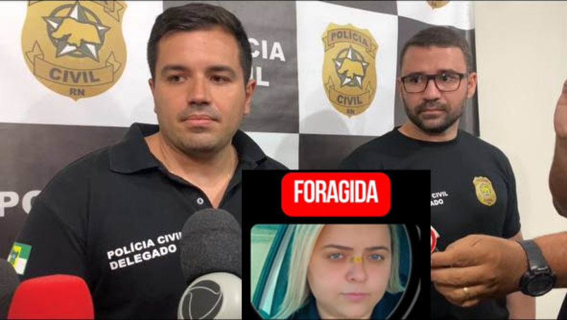 Imagem 1 - De acordo com os delegados Raphael Laboissière, de Areia Branca, e Paulo Torres, que responde por Serra do Mel e pela Defur Mossoró, Cinthya Nartinelly Costa de Oliveira foi exonerada do cargo comissionado que exercia no município, logo após ser apontada como principal suspeita do latrocínio que vitimou Antônio Lisboa de Lima, no dia 22 de outubro. A mulher também já havia sido detida por embriaguez ao volante e por porte ilegal de arma de fogo. Nesta última ocasião, segundo a polícia civil, ela pretendia matar a namorada da ex-esposa dela. Cinthya é considerada foragida da justiça. Imagem 1 - De acordo com os delegados Raphael Laboissière, de Areia Branca, e Paulo Torres, que responde por Serra do Mel e pela Defur Mossoró, Cinthya Nartinelly Costa de Oliveira foi exonerada do cargo comissionado que exercia no município, logo após ser apontada como principal suspeita do latrocínio que vitimou Antônio Lisboa de Lima, no dia 22 de outubro. A mulher também já havia sido detida por embriaguez ao volante e por porte ilegal de arma de fogo. Nesta última ocasião, segundo a polícia civil, ela pretendia matar a namorada da ex-esposa dela. Cinthya é considerada foragida da justiça.