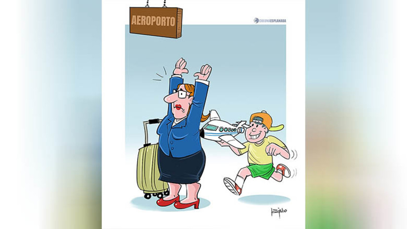 Imagem 1 -  [COLUNA ESPLANADA] É o golpe de todo fim de ano, com leniência da Agência Nacional de Aviação Civil. As três grandes companhias aéreas elevam tarifas às alturas, “quebram” voos diretos em uma ou duas escalas, e fazem o passageiro viajar até 23h em trechos domésticos cuja duração teria menos de 2 horas. Só falta os comissários cobrarem o ar da cabine.