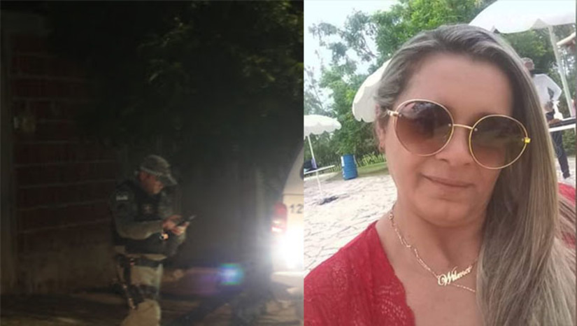Imagem 1 - Wilma Jovita, de 42 anos, foi encontrada morta com tiros na boca, deitada na cama, no quarto da casa, onde morava no bairro Leandro Bezerra, em Caraúbas-RN. O companheiro dela, Eraldo Mesquita, de 41 anos, após os tiros, teria sido visto subindo no telhado de casa, de onde desceu pela casa do vizinho e deitou embaixo de uma arvore, onde foi preso pela Polícia Militar. O caso será investigado pela Polícia Civil. Imagem 1 - Wilma Jovita, de 42 anos, foi encontrada morta com tiros na boca, deitada na cama, no quarto da casa, onde morava no bairro Leandro Bezerra, em Caraúbas-RN. O companheiro dela, Eraldo Mesquita, de 41 anos, após os tiros, teria sido visto subindo no telhado de casa, de onde desceu pela casa do vizinho e deitou embaixo de uma arvore, onde foi preso pela Polícia Militar. O caso será investigado pela Polícia Civil.