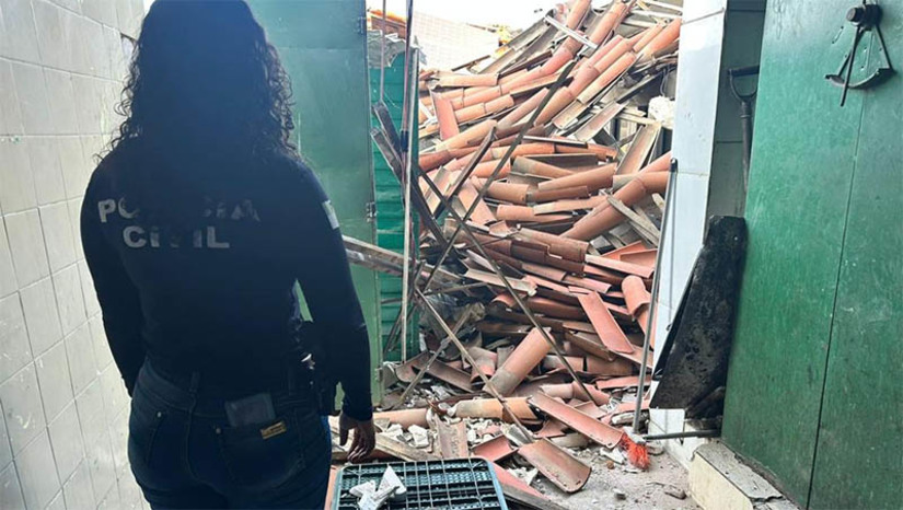 Imagem 1 -  Obra vizinha foi responsável pelo desabamento de padaria em Alexandria. O inquérito foi concluído pela polícia civil do município nesta sexta-feira (5). De acordo com as investigações, a responsabilidade pelo desmoronamento seria do engenheiro responsável por uma obra vizinha, o qual não agiu com observâncias às normas técnicas de construção civil a céu aberto. A perícia do Itep demonstrou que deveria ser realizada estrutura de segurança na parede que desabou e que não foi realizado o estudo prévio do solo, o qual também contribuiu para o incidente.