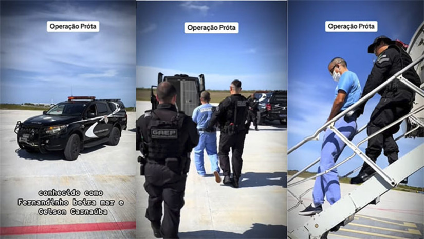 Imagem 1 - Já o preso igualmente perigoso Márcio dos Santos Nepomuceno, o Marcinho VP, que estava no Presídio Federal de Mossoró, foi transferido para o Presídio Federal de Campo Grande, em Mato Grosso do Sul, onde Beira Mar se encontrava recolhido até esta semana. O rodízio é um procedimento de segurança adotado para presos de alta periculosidade. Imagem 1 - Já o preso igualmente perigoso Márcio dos Santos Nepomuceno, o Marcinho VP, que estava no Presídio Federal de Mossoró, foi transferido para o Presídio Federal de Campo Grande, em Mato Grosso do Sul, onde Beira Mar se encontrava recolhido até esta semana. O rodízio é um procedimento de segurança adotado para presos de alta periculosidade.