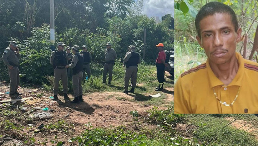 Imagem 1 -  Daniel Sousa Nascimento, de 31 anos, havia sido raptado de casa nesta segunda-feira, 15, na região da favela do Pirrichil, no Grande Alto São Manoel, em Mossoró-RN. Policiais bombeiros e militares encontraram o corpo numa cova rasa, no final da manhã desta terça-feira, 16. A delegada Cristiane Magalhães disse que o corpo apresentava sinais de tortura.