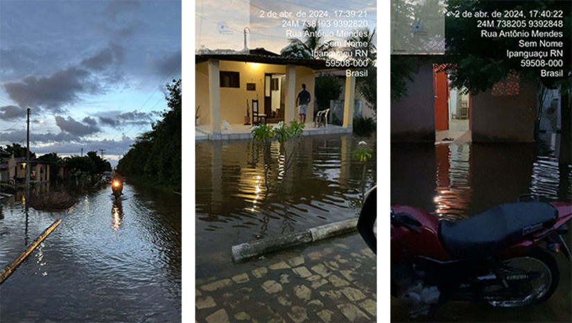 Imagem 1 - Presidente da Defesa Civil, André Cortez, explica que as famílias que não tem para onde ir estão sendo alojadas em escolas municipais. A retirada começou antes da água chegar, o que aconteceu no início da noite desta terça-feira, 2. Além do Bairro Maria Romana, que é o mais populoso, a água está subindo rapidamente nos bairros Ubarana, Olho D'água, Baldum, Pinheirão e Frei Damião, em função da sangria com mais de um metro de lâmina no Açude do Pataxó. Imagem 1 - Presidente da Defesa Civil, André Cortez, explica que as famílias que não tem para onde ir estão sendo alojadas em escolas municipais. A retirada começou antes da água chegar, o que aconteceu no início da noite desta terça-feira, 2. Além do Bairro Maria Romana, que é o mais populoso, a água está subindo rapidamente nos bairros Ubarana, Olho D'água, Baldum, Pinheirão e Frei Damião, em função da sangria com mais de um metro de lâmina no Açude do Pataxó.