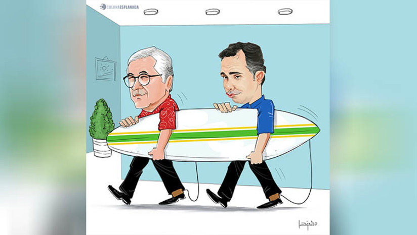 Imagem 1 -  [COLUNA ESPLANADA] Enquanto o presidente da Câmara, Arthur Lira (PP-AL), atua para enfraquecer o ministro Alexandre Padilha (Relações Institucionais), o presidente do Senado, Rodrigo Pacheco (PSD-MG), faz o jogo inverso. Dialogam como velhos amigos e alinhavam as pautas prioritárias - como o projeto que prevê isenção do Imposto de Renda -, que deve entrar na pauta nos próximos dias.