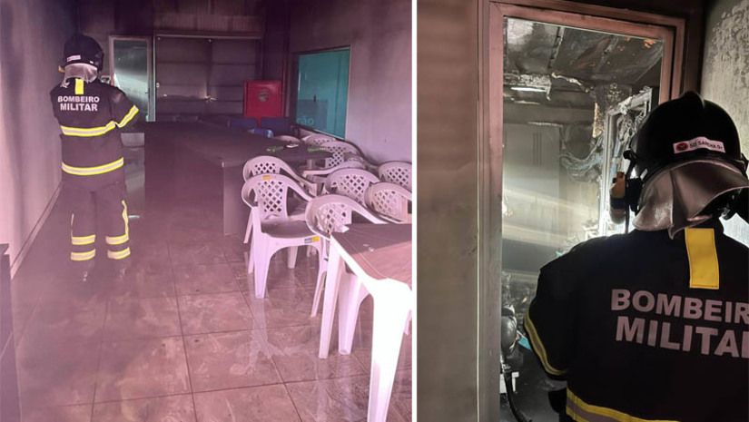 Imagem 1 - Curto-circuito em ar-condicionado provoca incêndio em supermercado em Baraúna. O caso aconteceu na tarde desta terça-feira (23). O corpo de bombeiros chegou a ser acionado, mas quando a guarnição chegou ao local, os próprios funcionários já haviam conseguido apagar as chamas. De acordo com o Sargento Santiago, o incêndio aconteceu em uma sala de monitoramento, no piso superior do empreendimento, onde um ar-condicionado entrou em curto. Como as chamas já haviam sido apagadas, os bombeiros apenas realizaram uma vistoria para ver se não havia mais riscos delas reacenderam e se alastraram e deram orientações de segurança aos funcionários. Imagem 1 - Curto-circuito em ar-condicionado provoca incêndio em supermercado em Baraúna. O caso aconteceu na tarde desta terça-feira (23). O corpo de bombeiros chegou a ser acionado, mas quando a guarnição chegou ao local, os próprios funcionários já haviam conseguido apagar as chamas. De acordo com o Sargento Santiago, o incêndio aconteceu em uma sala de monitoramento, no piso superior do empreendimento, onde um ar-condicionado entrou em curto. Como as chamas já haviam sido apagadas, os bombeiros apenas realizaram uma vistoria para ver se não havia mais riscos delas reacenderam e se alastraram e deram orientações de segurança aos funcionários.