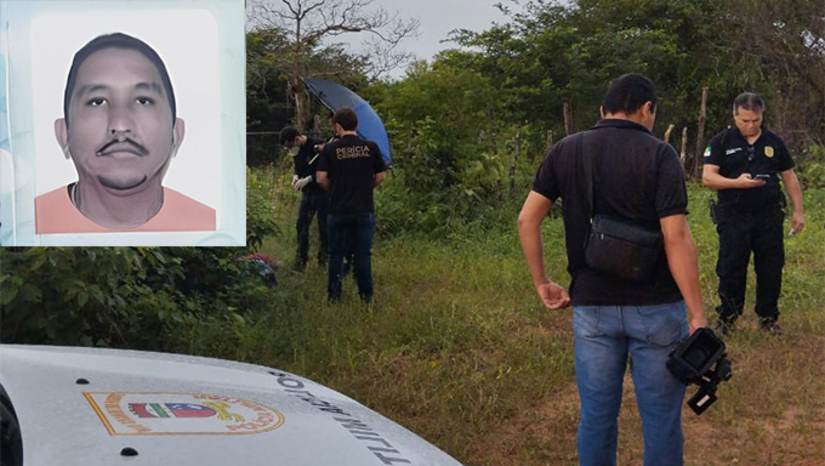 Imagem 1 - Vítima já foi identificada como Leandro Ferreira da Silva, de 33 anos; O tiro que sofreu, segundo os policiais que estiveram no local, possível foi de uma espingarda calibre 12. O caso será investigado pela Polícia Civil. Imagem 1 - Vítima já foi identificada como Leandro Ferreira da Silva, de 33 anos; O tiro que sofreu, segundo os policiais que estiveram no local, possível foi de uma espingarda calibre 12. O caso será investigado pela Polícia Civil.