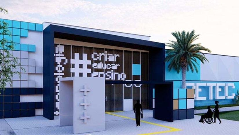 Imagem 1 - O Cetec, que levará o nome de Padre Sátiro Cavalcanti Dantas, deverá unificar a Escola de Governo, o Centro de Tecnologia e Inovação e desenvolver o Programa “Mossoró Capacita”. A unidade irá formar desde a criança até os jovens e adultos de Mossoró, que poderão participar de cursos gratuitos de capacitação para inserção no mercado de trabalho, além de capacitações, também, que serão ofertadas aos servidores do município. O investimento, entre obra e equipamentos de última geração, é de aproximadamente R$ 15 milhões, viabilizado por meio dos programas “Mossoró Realiza” e “Mossoró Cidade Educação”. A ordem de serviço será assinada nesta sexta- feira (17) às 16h na Avenida Rio Branco, Estrada da Raiz. Imagem 1 - O Cetec, que levará o nome de Padre Sátiro Cavalcanti Dantas, deverá unificar a Escola de Governo, o Centro de Tecnologia e Inovação e desenvolver o Programa “Mossoró Capacita”. A unidade irá formar desde a criança até os jovens e adultos de Mossoró, que poderão participar de cursos gratuitos de capacitação para inserção no mercado de trabalho, além de capacitações, também, que serão ofertadas aos servidores do município. O investimento, entre obra e equipamentos de última geração, é de aproximadamente R$ 15 milhões, viabilizado por meio dos programas “Mossoró Realiza” e “Mossoró Cidade Educação”. A ordem de serviço será assinada nesta sexta- feira (17) às 16h na Avenida Rio Branco, Estrada da Raiz.