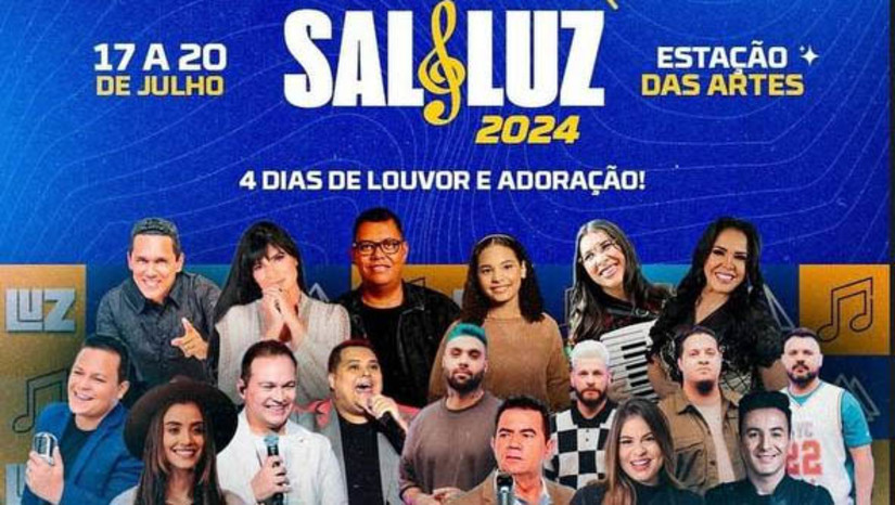 Imagem 1 - “Mossoró Sal & Luz” começa nesta quarta-feira (17) na Estação das Artes. A primeira noite do evento contará com apresentações de - Estefheson e banda, Cícero Oliveira, Fernanda Brum e Anderson Freire, a partir das 18h. A programação segue até o sábado (20), com shows de bandas e artistas regionais e nacionais. Em 2023, a organização do “Mossoró Sal & Luz” calculou que cerca de 210 mil pessoas passaram pela Estação das Artes durante os dias de evento. Imagem 1 - “Mossoró Sal & Luz” começa nesta quarta-feira (17) na Estação das Artes. A primeira noite do evento contará com apresentações de - Estefheson e banda, Cícero Oliveira, Fernanda Brum e Anderson Freire, a partir das 18h. A programação segue até o sábado (20), com shows de bandas e artistas regionais e nacionais. Em 2023, a organização do “Mossoró Sal & Luz” calculou que cerca de 210 mil pessoas passaram pela Estação das Artes durante os dias de evento.