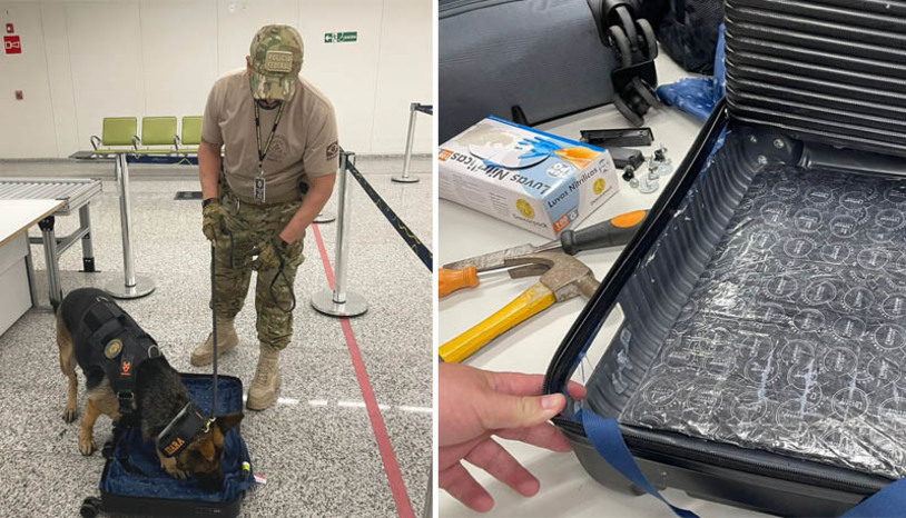 Imagem 1 -  Aposentado tcheco é preso tentando embarcar com quase 5 kg de cocaína no aeroporto de Natal. O suspeito, um iodos de 72 anos, foi preso pela Polícia Federal, no sábado (20). O destino dele seria a cidade de Lisboa, em Portugal. A prisão ocorreu durante uma fiscalização de rotina na área de embarque internacional, com o auxílio da cadela Kiara, que detectou um volume suspeito na mala de mão do passageiro. Ao ser abordado, o estrangeiro alegou não compreender as perguntas e disse não saber falar inglês. Desconfiados, os policiais fizeram um pequeno orifício na mala, revelando uma substância esbranquiçada que, após o narcoteste, confirmou-se como cocaína.