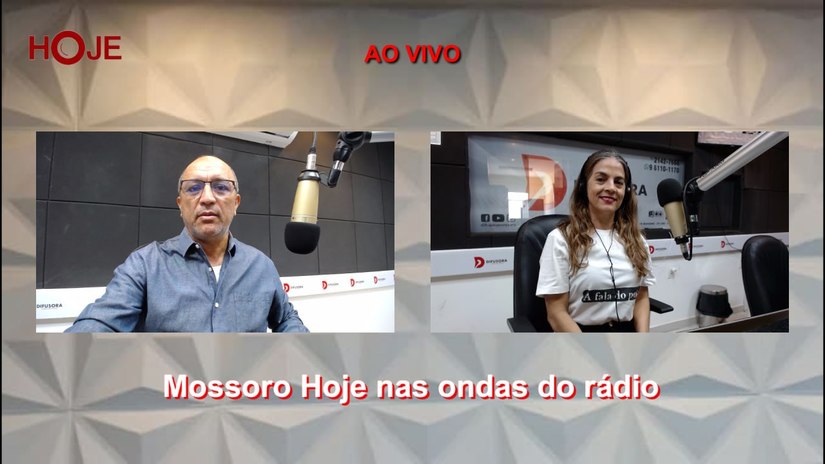 Imagem 1 - Confira os destaques desta sexta-feira, 23, do Mossoró Hoje nas Ondas do Rádio, a partir das 8h10, na Rádio na Difusora de Mossoró. Acompanhe ao vivo, também, no canal Mossoró Hoje, no Youtube, e nas redes sociais do Mossoró Hoje Imagem 1 - Confira os destaques desta sexta-feira, 23, do Mossoró Hoje nas Ondas do Rádio, a partir das 8h10, na Rádio na Difusora de Mossoró. Acompanhe ao vivo, também, no canal Mossoró Hoje, no Youtube, e nas redes sociais do Mossoró Hoje