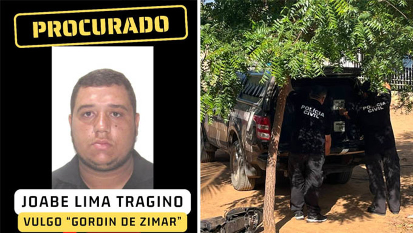 Imagem 1 - Polícia procura ex-vereador suspeito de ser o mandante e de ter financiado homicídios em Serra do Mel. Joabe Lima Tragino, ex-vereador do município, é considerado foragido da justiça. As investigações conduzidas pelo delegado Raphael Laiboissière, apontaram que ele teria encomendado e financiado três homicídios ocorridos no mês de junho deste ano, em Serra do Mel, em resposta à morte do pai dele, Francismar Josemar Tragino. No dia 31 de julho, o autor dos crimes já havia sido preso. Nesta sexta-feira (6), os policiais prenderam um empresário que teria alugado, em seu nome, o carro utilizado pelo autor, durante os homicídios. Outras duas pessoas também foram presa em flagrante, por porte ilegal de arma de fogo; entenda o caso. Imagem 1 - Polícia procura ex-vereador suspeito de ser o mandante e de ter financiado homicídios em Serra do Mel. Joabe Lima Tragino, ex-vereador do município, é considerado foragido da justiça. As investigações conduzidas pelo delegado Raphael Laiboissière, apontaram que ele teria encomendado e financiado três homicídios ocorridos no mês de junho deste ano, em Serra do Mel, em resposta à morte do pai dele, Francismar Josemar Tragino. No dia 31 de julho, o autor dos crimes já havia sido preso. Nesta sexta-feira (6), os policiais prenderam um empresário que teria alugado, em seu nome, o carro utilizado pelo autor, durante os homicídios. Outras duas pessoas também foram presa em flagrante, por porte ilegal de arma de fogo; entenda o caso.