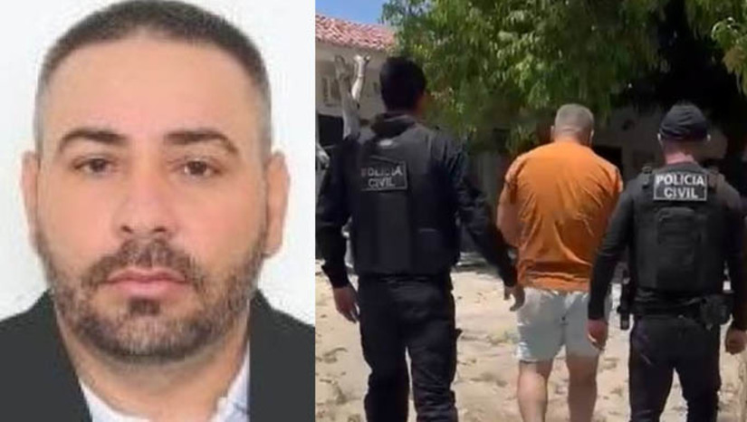 Imagem 1 -  Vereador “Pato Choco” é preso suspeito de participar de uma tentativa de homicídio em Serrinha dos Pintos. A prisão foi realizada na manhã desta segunda-feira (16), pela equipe da Delegacia de Martins. Márcio Ferreira de Aquino, de 43 anos, conhecido como “Pato Choco”, ainda é investigado por suspeita de participação em, pelo menos, outros três homicídios ocorridos em Serrinha dos Pintos. Os crimes, que segundo as investigações teriam sido praticados na companhia de mais duas pessoas, foram um duplo homicídio no Sítio Vertentes e um homicídio no Sítio Gruta. Durante as investigações e realização de diligências, a esposa do vereador também foi presa em flagrante, pela suspeita da prática do crime de posse ilegal de arma de fogo.